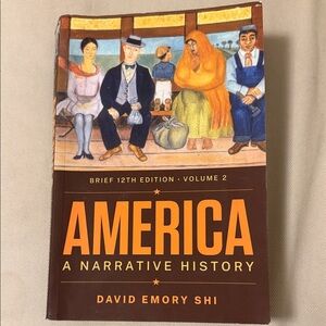 America: A Narrative History Book - Brand New